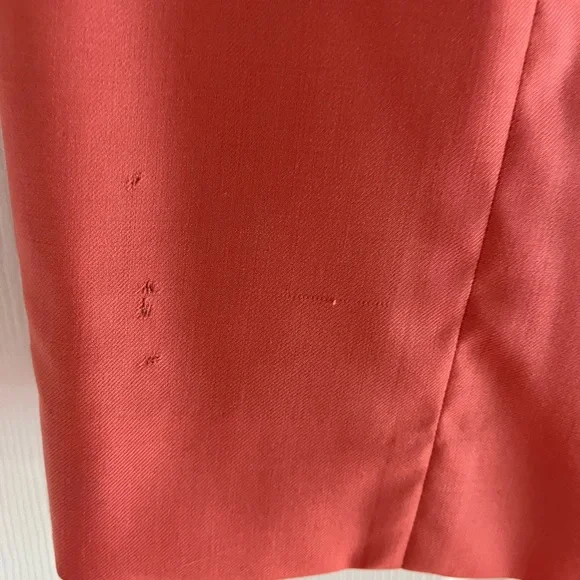 J. Crew pencil skirt salmon color - 100% wool. Please note pictures with flaws - Picture 4 of 6